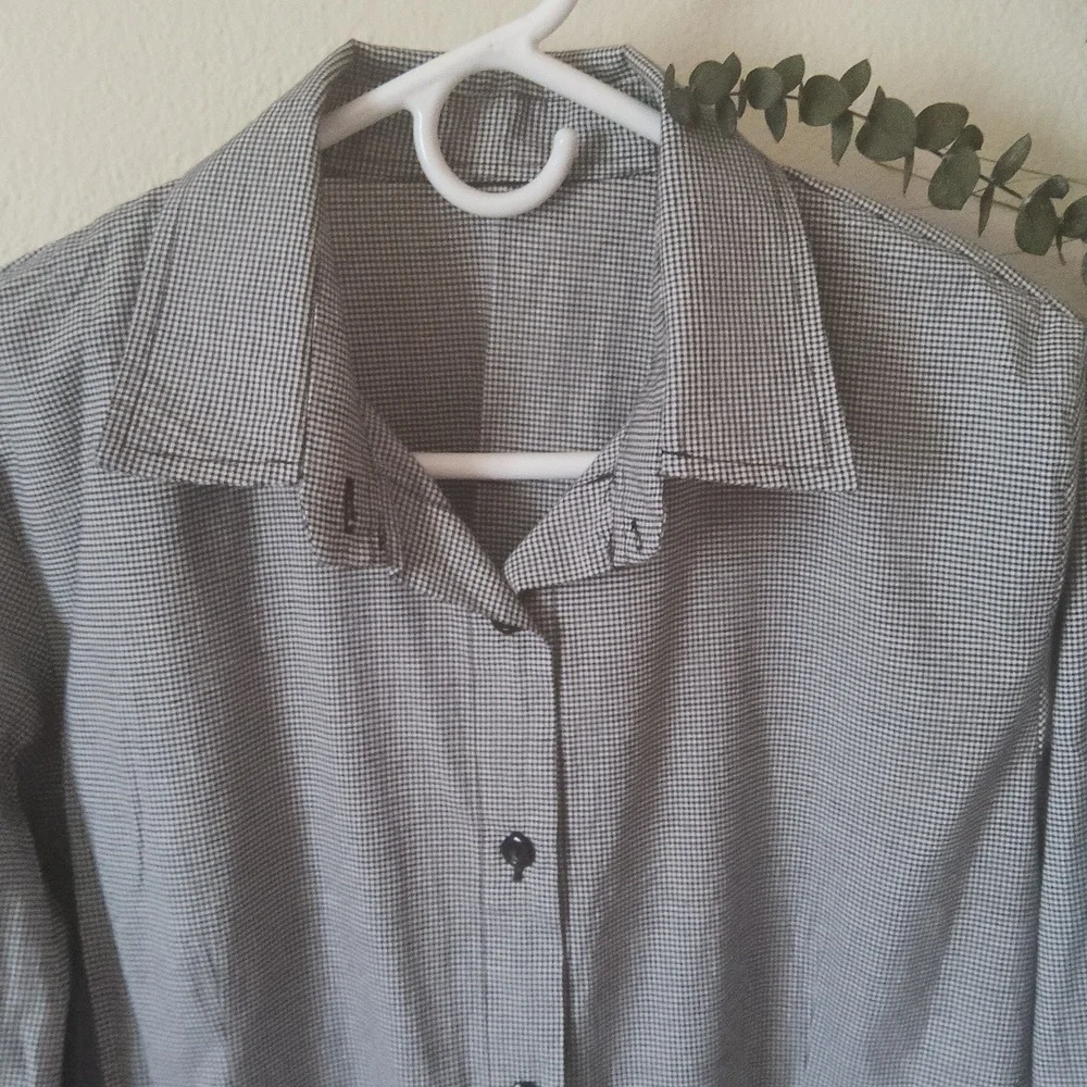 Women long sleeve button-down shirt dress - Picture 2 of 2